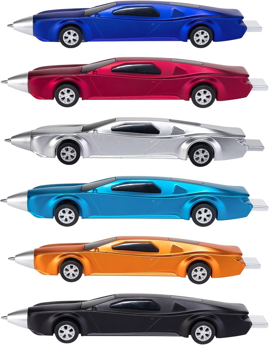 Stylos Cars en forme de voiture de sport, lot de 6 – Image 8