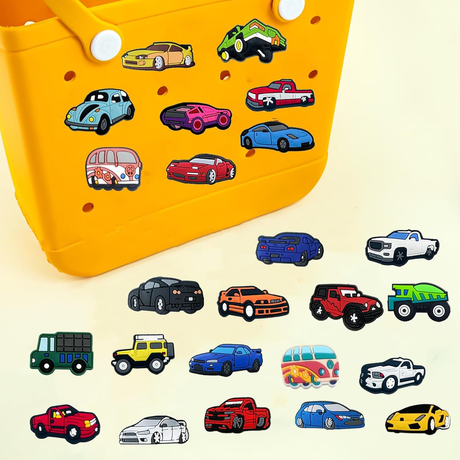 Breloques Cars en PVC pour chaussures, lot de 54 – Image 5