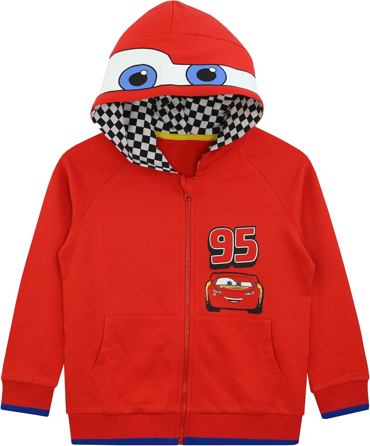 Sweat à capuche Disney Cars rouge Lightning McQueen 95 enfant