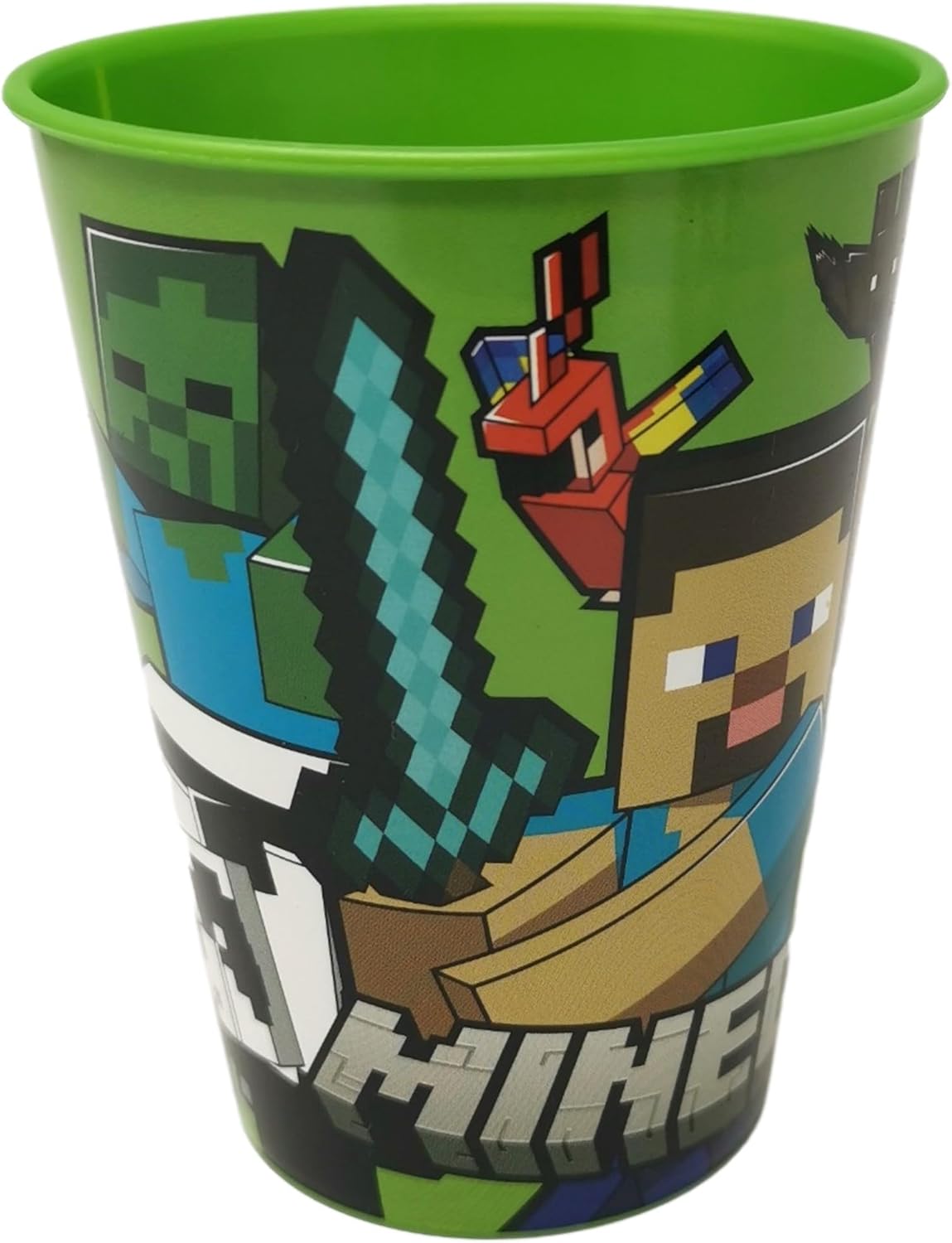 Gobelets Cars vert 260 ml, lot de 4 en plastique sans BPA – Image 2