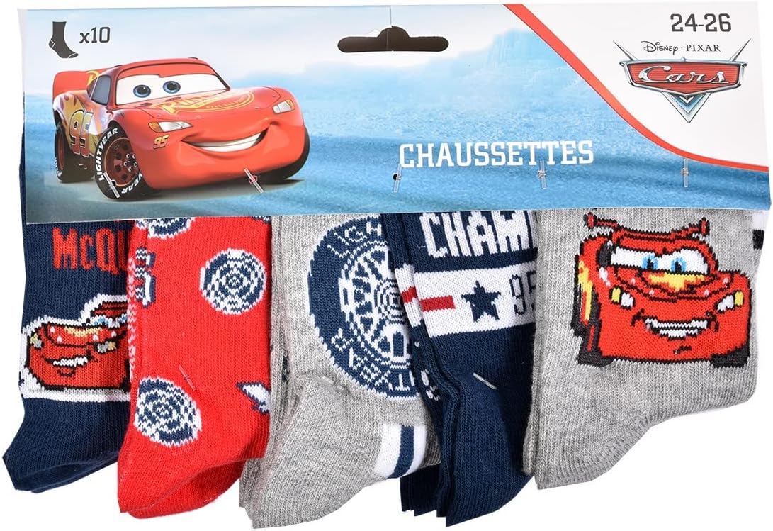 Pack de chaussettes CARS en coton pour garçon – Image 3