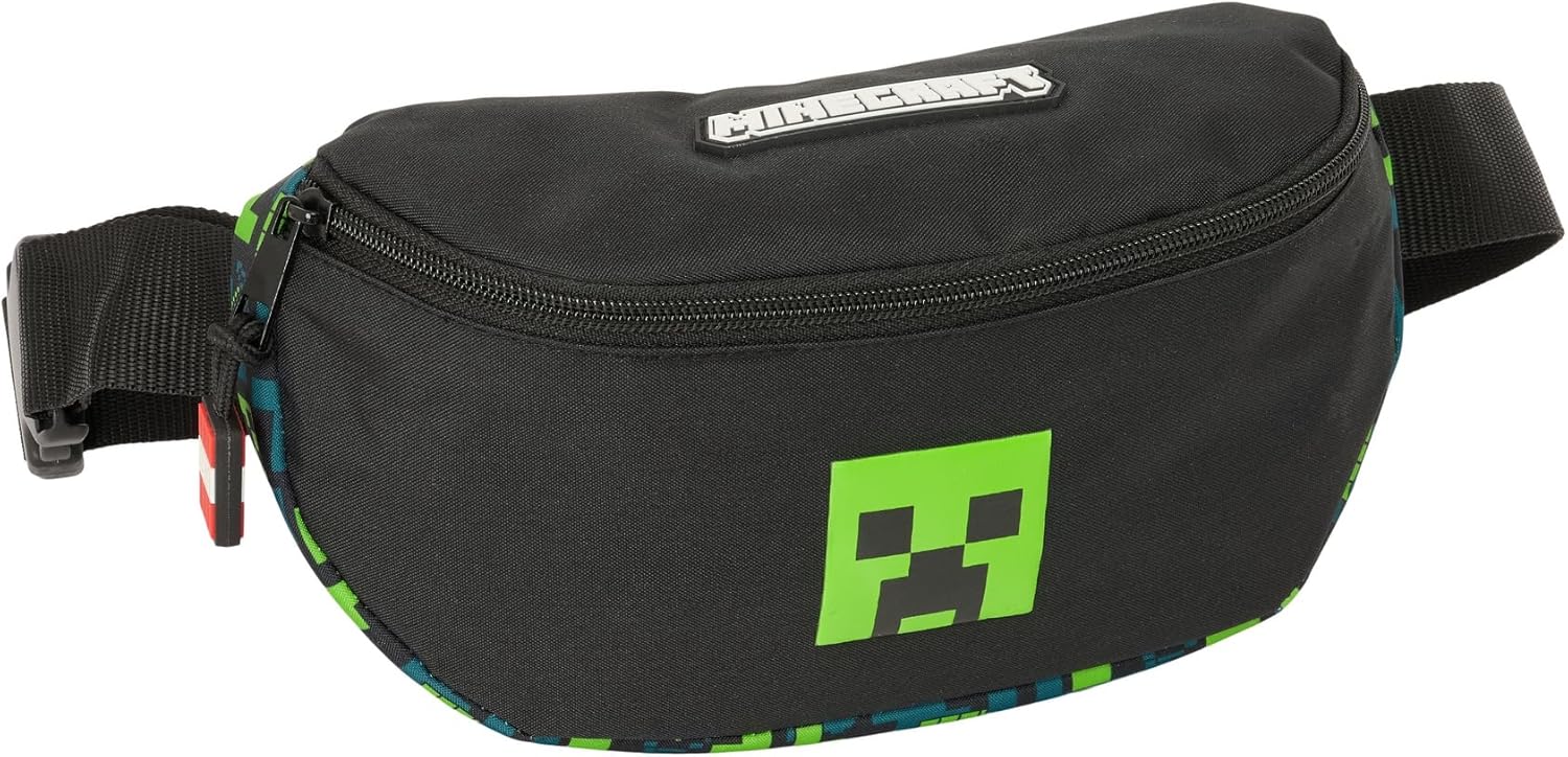 Sac banane Minecraft TNT multicolore en polyester 23 x 9 x 14 cm