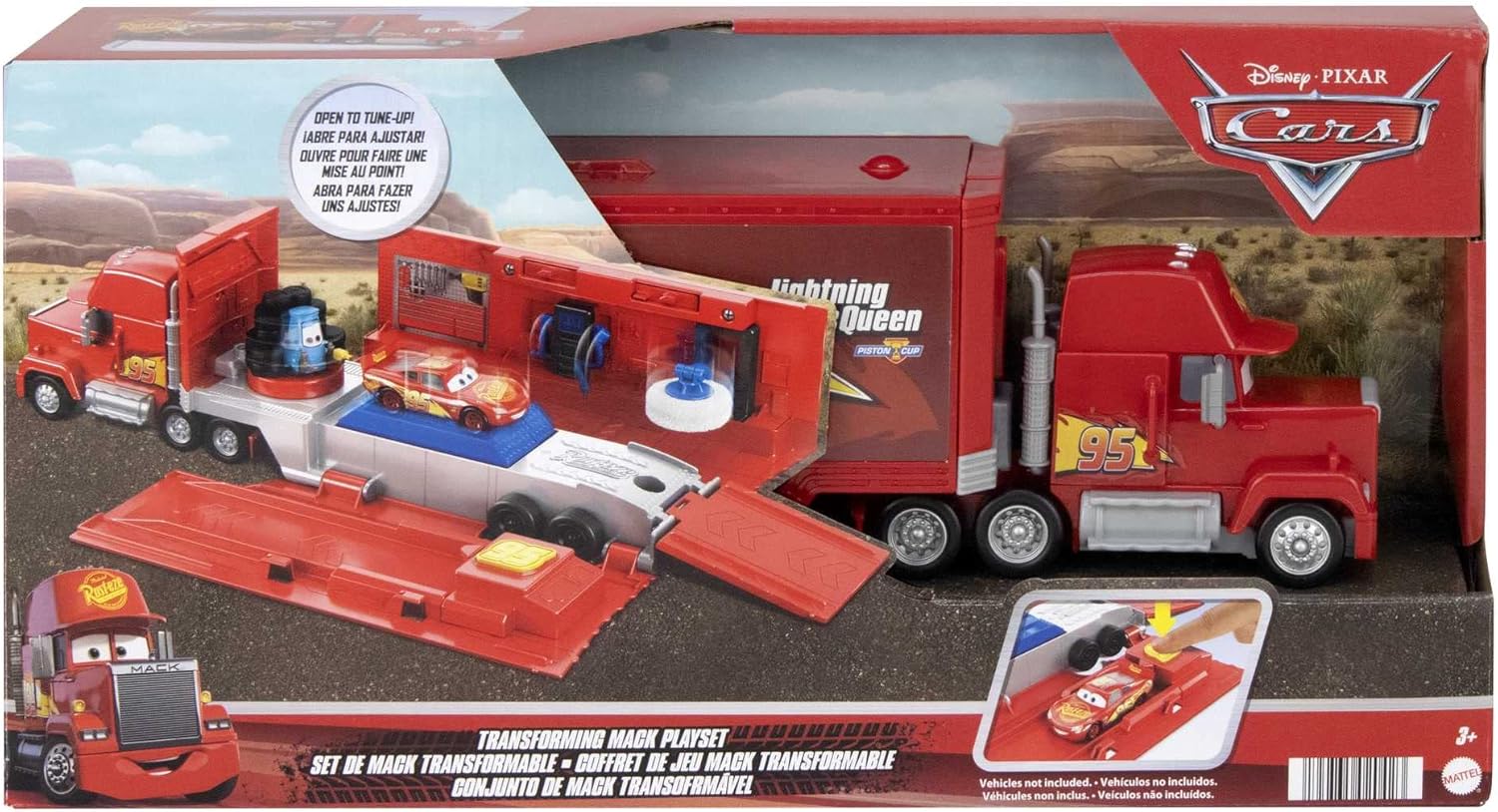 Disney Pixar Cars : coffret Mack transformable 2 en 1 avec atelier HDC75 – Image 6