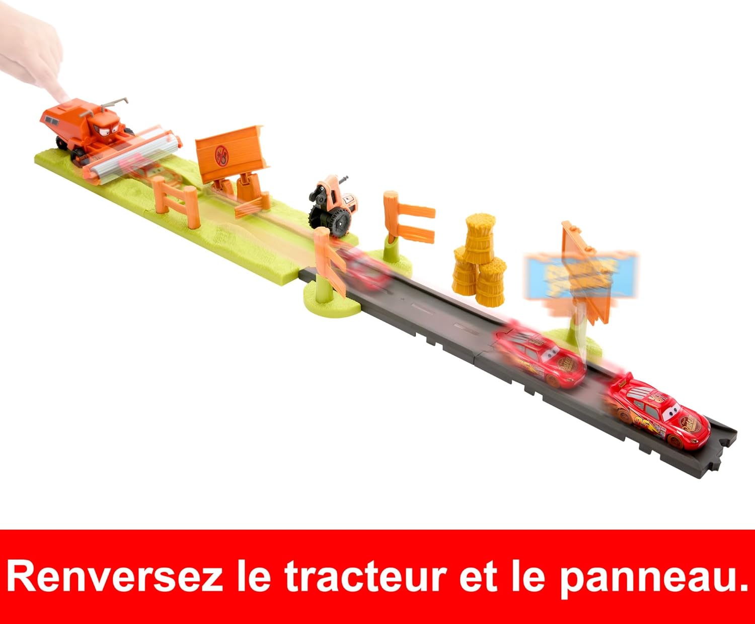 Disney Pixar Cars Coffret Évasion de Frank avec Flash McQueen, 3 véhicules et 2 modes – Image 3
