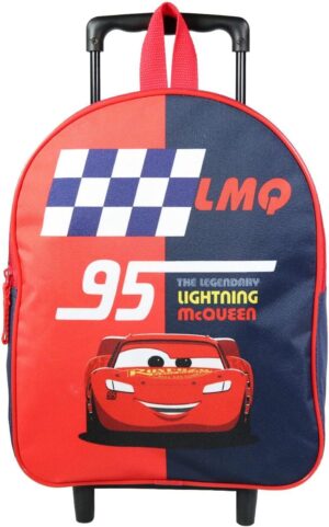 Sac à dos à roulettes 31 cm Disney Cars rouge et bleu