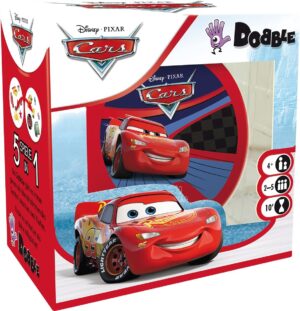 Dobble Cars Asmodee, jeu de cartes d’observation version import