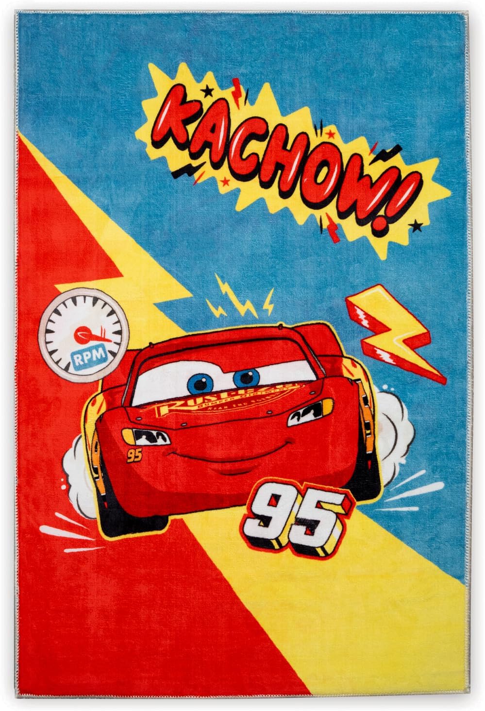 Tapis de jeu Cars Disney lavable en machine 80 x 120 cm – Image 3