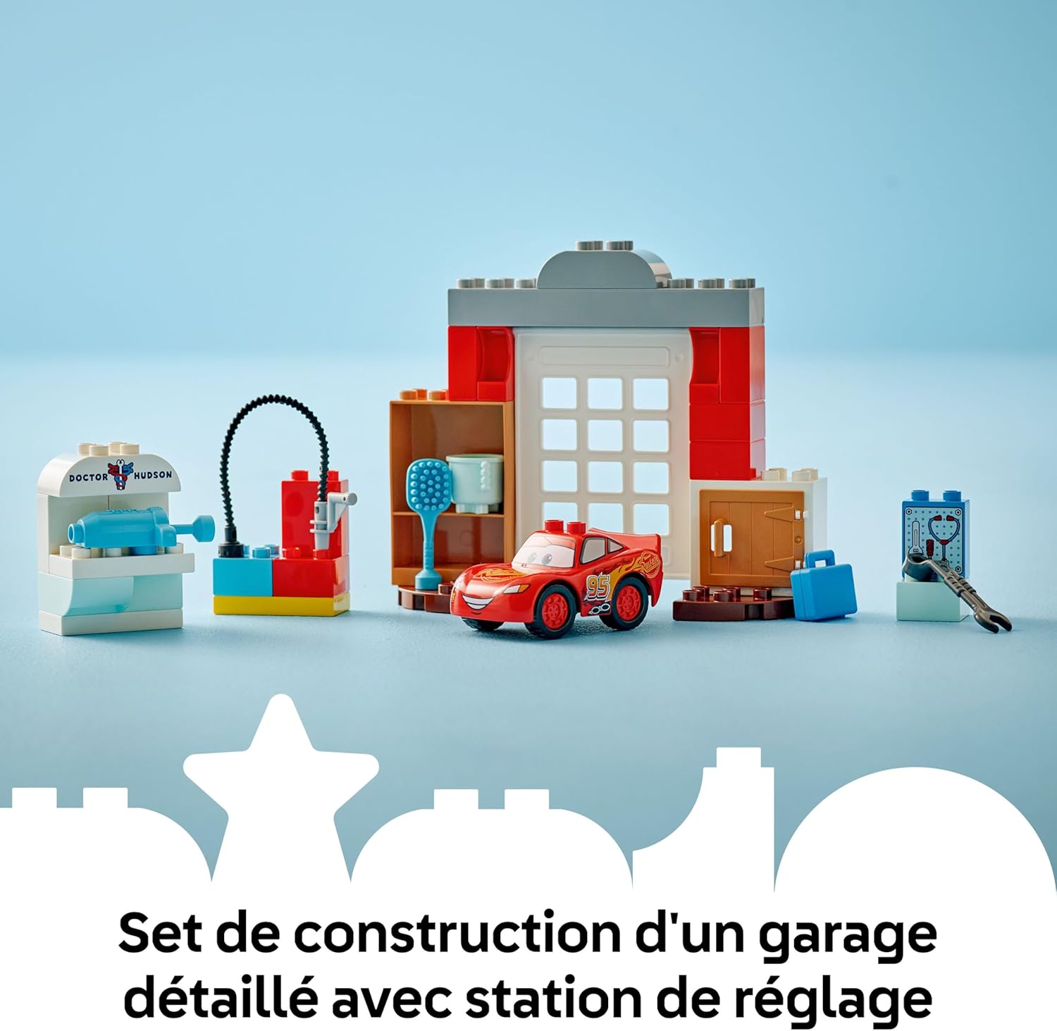 Garage de Doc avec Flash McQueen LEGO DUPLO Disney et Pixar Cars 10456 – Image 4