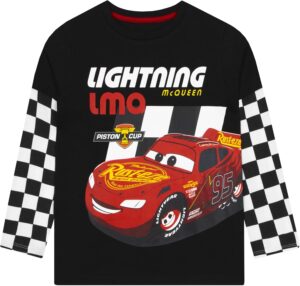 T-shirt manches longues Disney Cars Lightning McQueen pour enfant