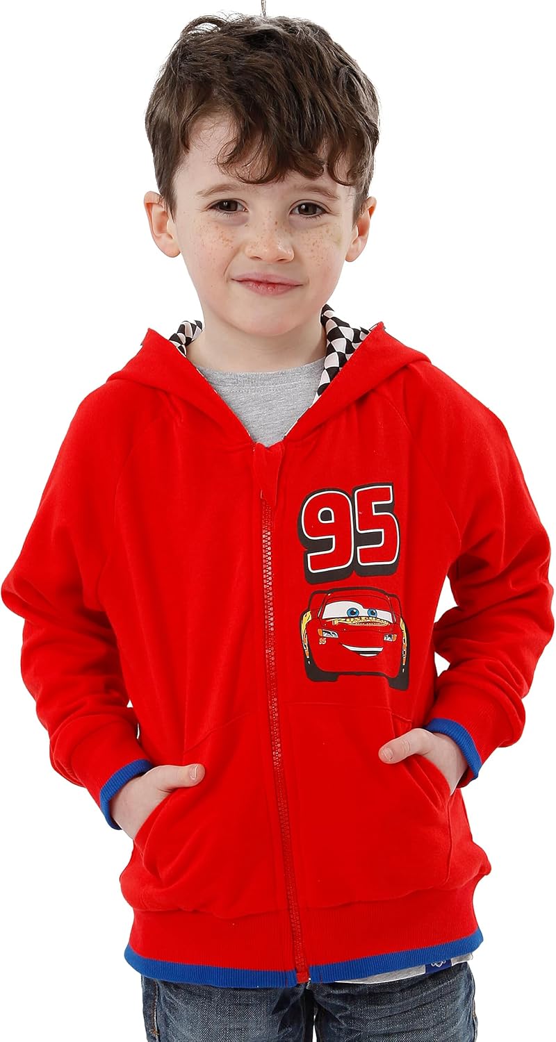 Sweat à capuche Disney Cars rouge Lightning McQueen 95 enfant – Image 3
