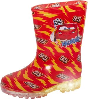 Bottes de pluie Disney Cars lumineuses Flash McQueen garçon