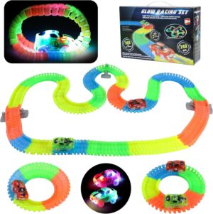 Circuit Cars flexible 240 pièces avec 2 voitures LED