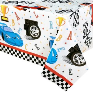 Nappe Cars piste de course bleue 137 x 274 cm