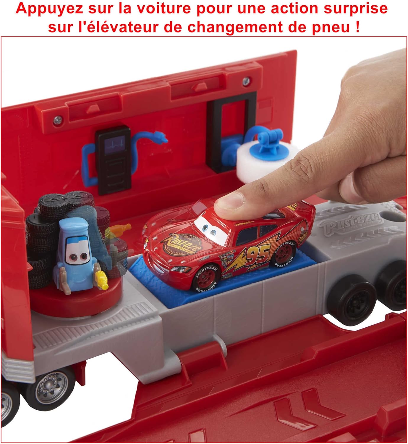 Disney Pixar Cars : coffret Mack transformable 2 en 1 avec atelier HDC75 – Image 4