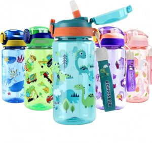 Gourde Cars enfant 600ml avec paille anti fuite