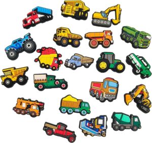 Charms de chaussures camion et voiture en lot de 20