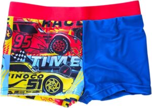 Maillot boxer parigamba enfant Cars Disney Pixar avec Saetta McQueen