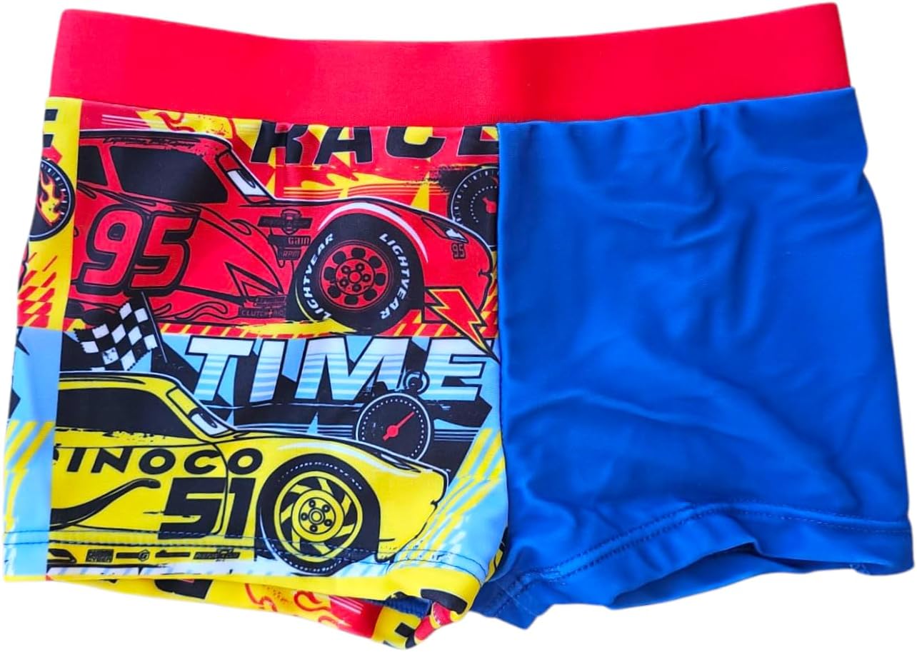 Maillot boxer parigamba enfant Cars Disney Pixar avec Saetta McQueen