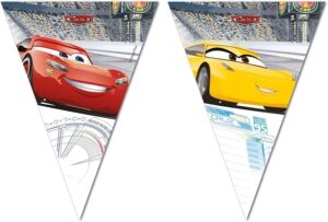 Pack de fanions Cars 2,40 pour anniversaire 5198