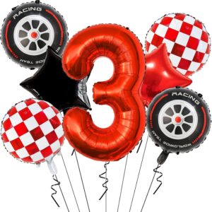 Kit de ballons Cars anniversaire 3 avec ballon chiffre 3