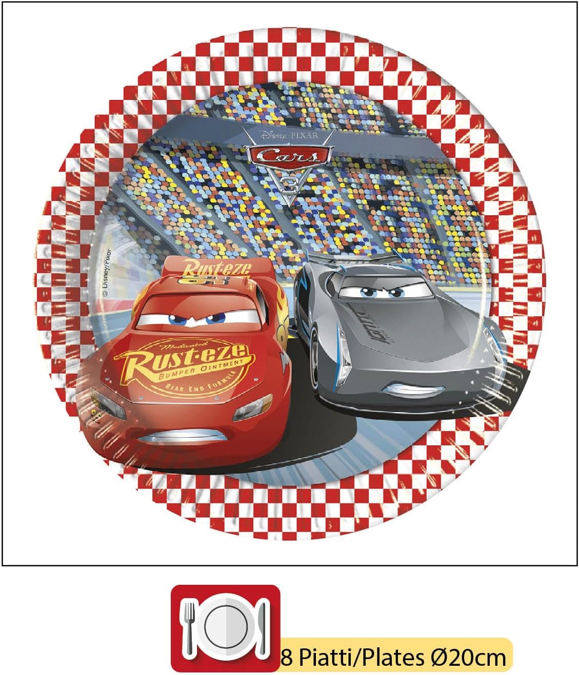 Kit de table rouge Disney Cars 3 pour 8 personnes – Image 6