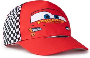 Casquette Disney Cars Lightning McQueen rouge réglable à visière incurvée enfant