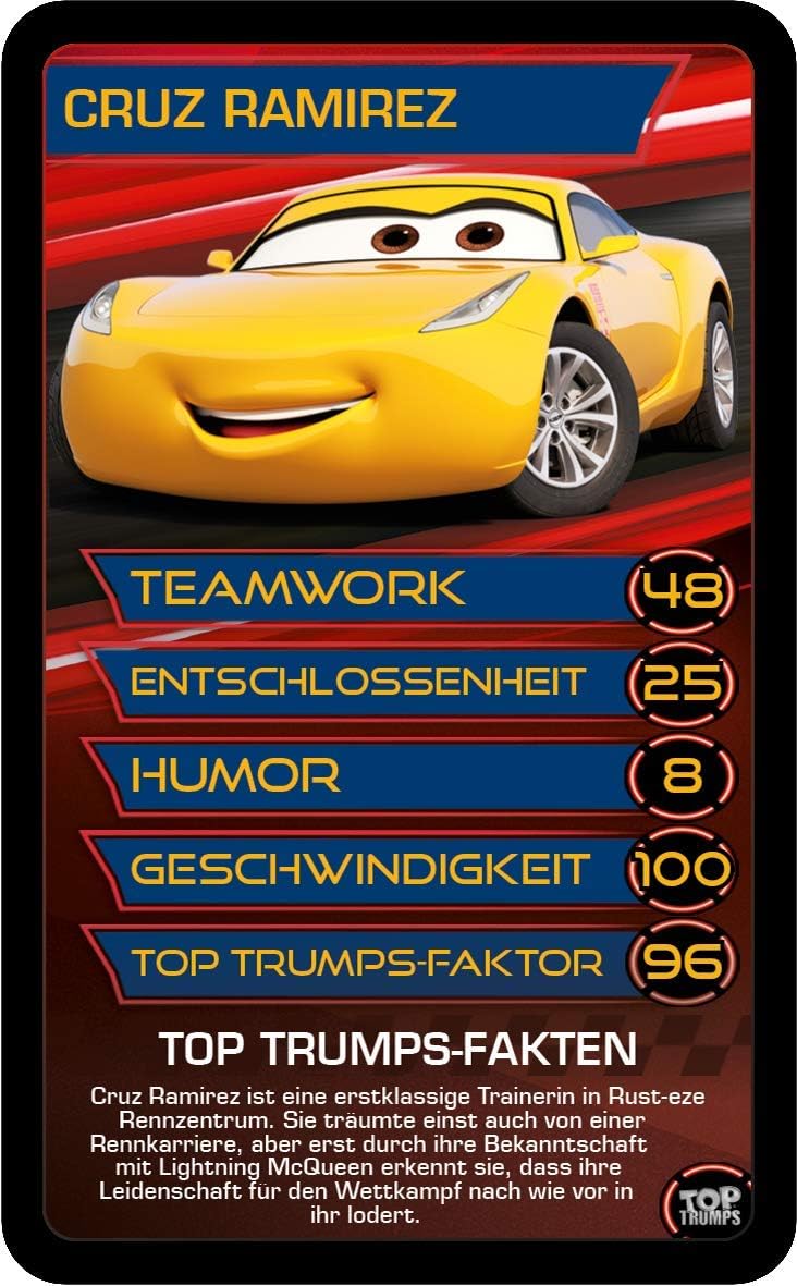 Jeu de cartes Top Trumps Disney Cars 3, 30 cartes – Image 8
