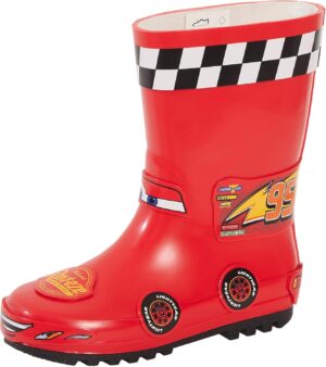 Bottes de pluie rouges Disney Cars 3D Lightning McQueen