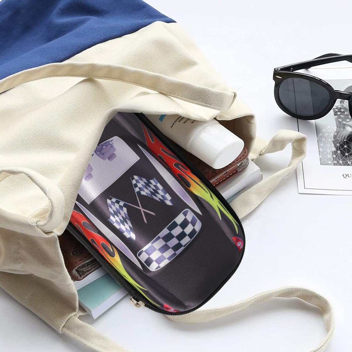 Trousse à crayons voiture de course grande capacité pour enfants – Image 6