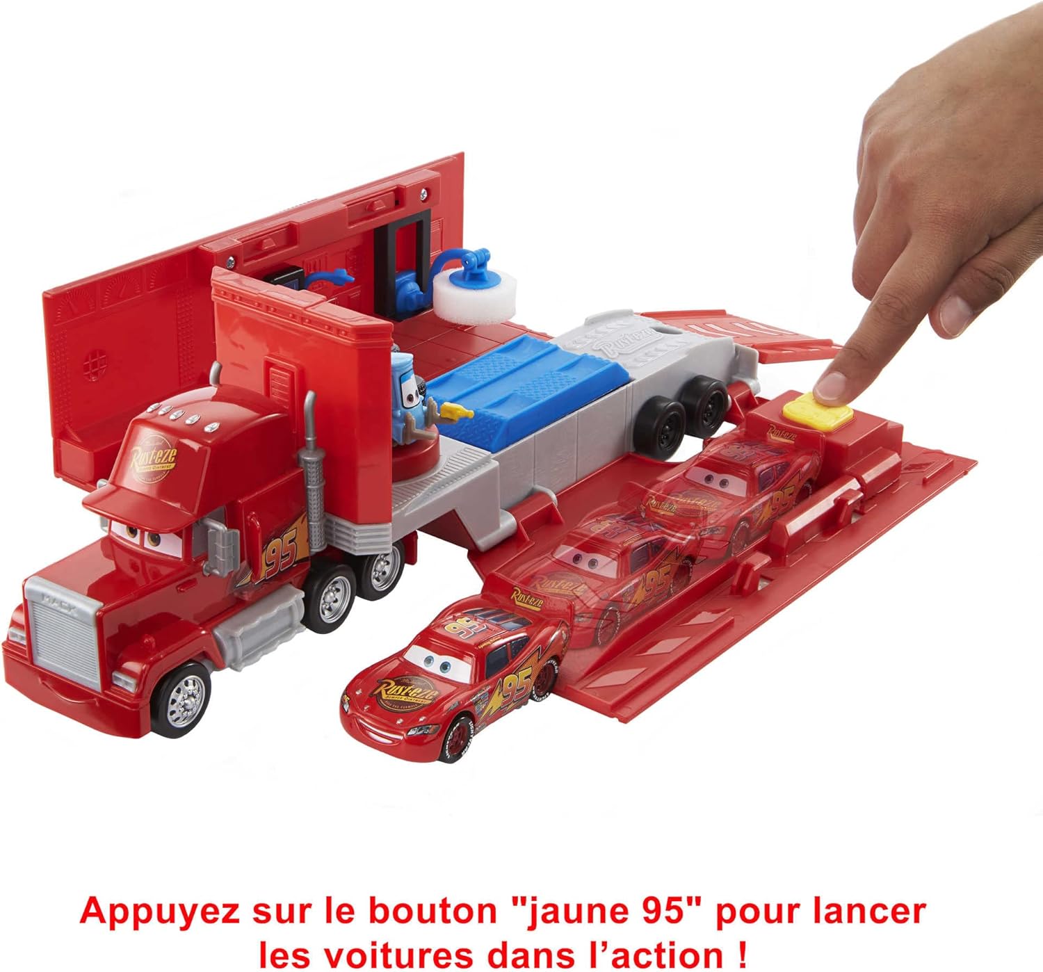 Disney Pixar Cars : coffret Mack transformable 2 en 1 avec atelier HDC75 – Image 5