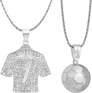Collier Cars pendentif maillot numéro 7 pour fan de football