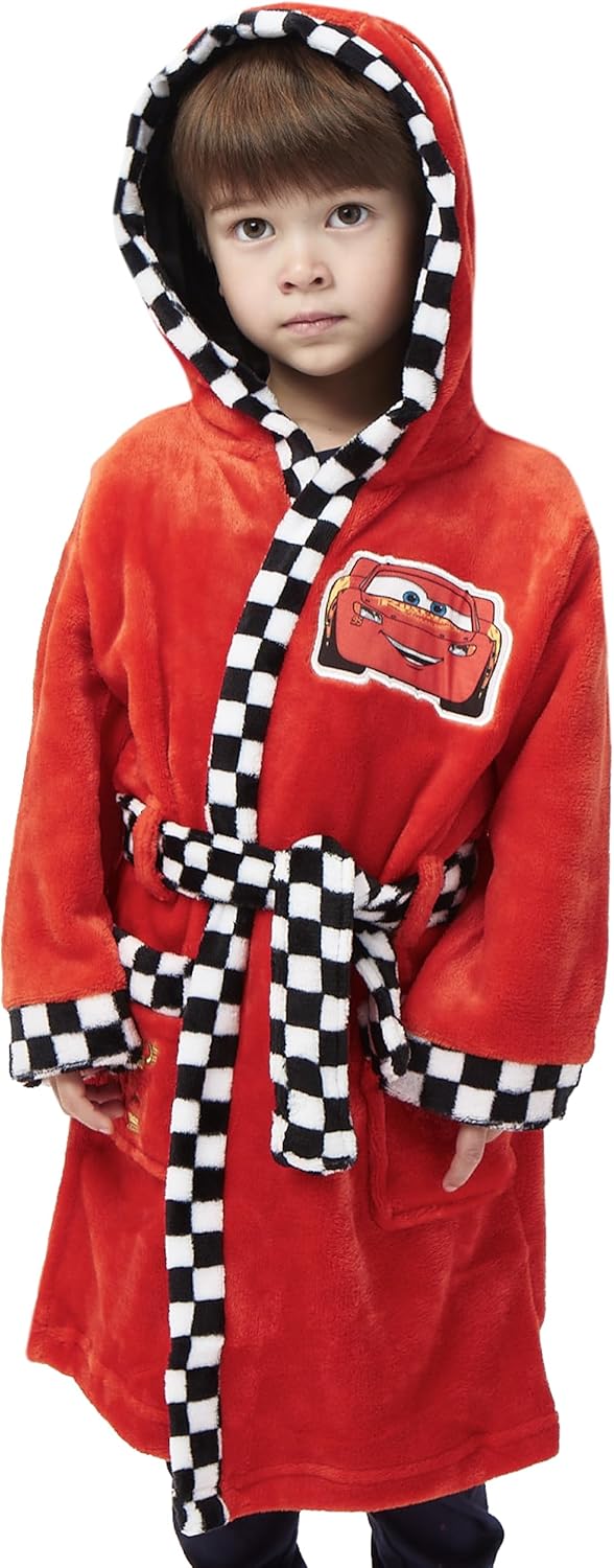 Peignoir enfant Cars Disney à capuche Lightning McQueen – Image 4