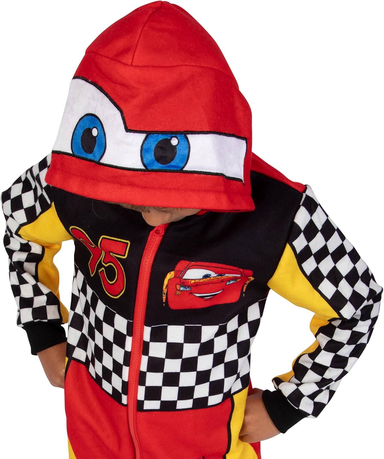 Surpyjama garçon Disney Cars Lightning McQueen à motif damier – Image 3
