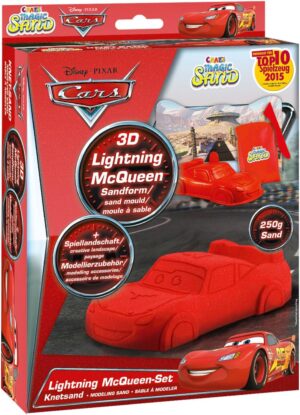 Coffret sable magique Cars Pixar 250g avec 3 moules