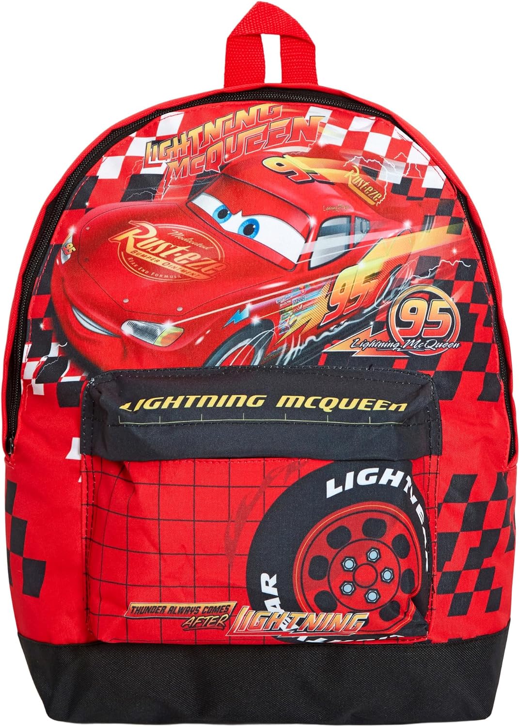Ensemble Disney Cars Flash McQueen rouge avec sac à dos, sac à déjeuner et trousse 3 pièces – Image 2