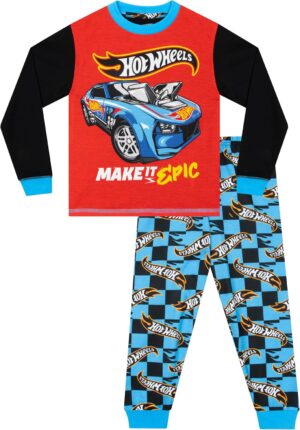 Pyjama garçon Cars Hot Wheels à manches longues