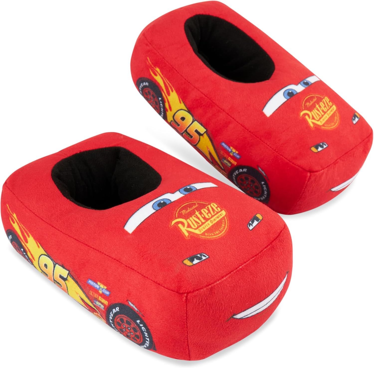 Chaussons à enfiler Disney Cars Lightning McQueen en peluche 3D