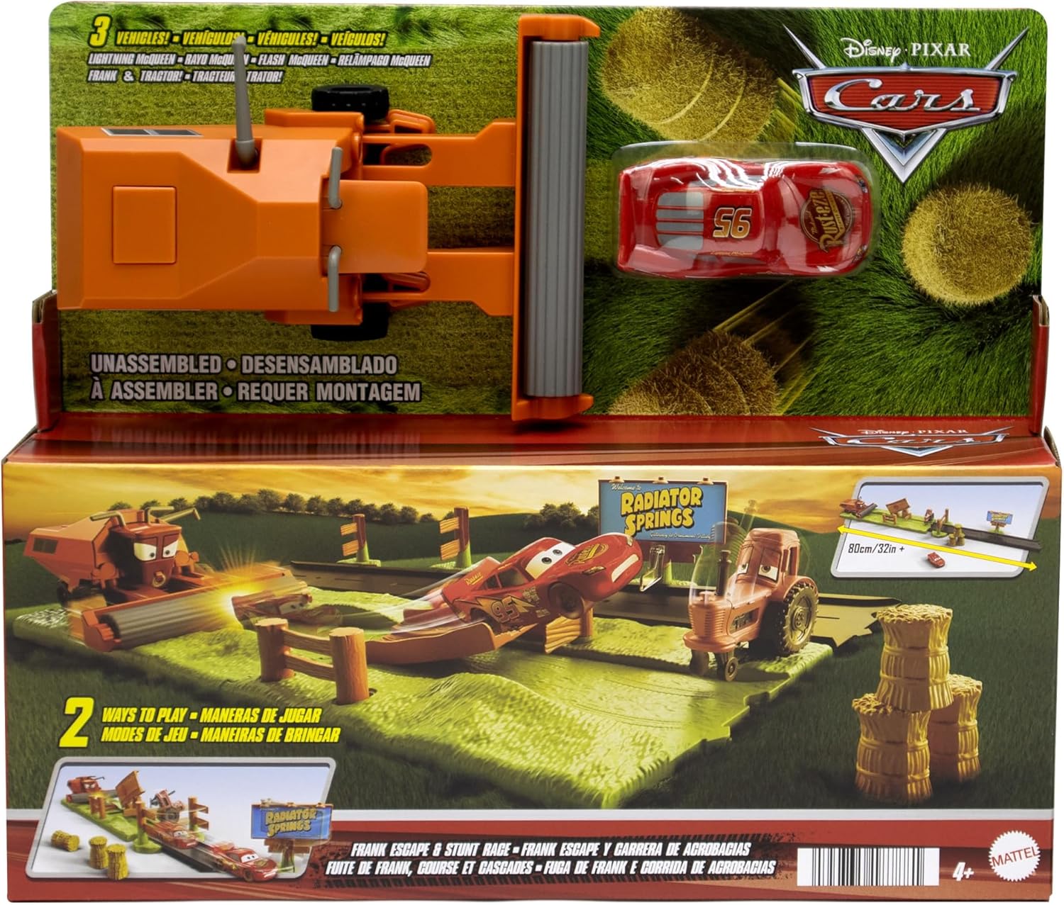 Disney Pixar Cars Coffret Évasion de Frank avec Flash McQueen, 3 véhicules et 2 modes – Image 6