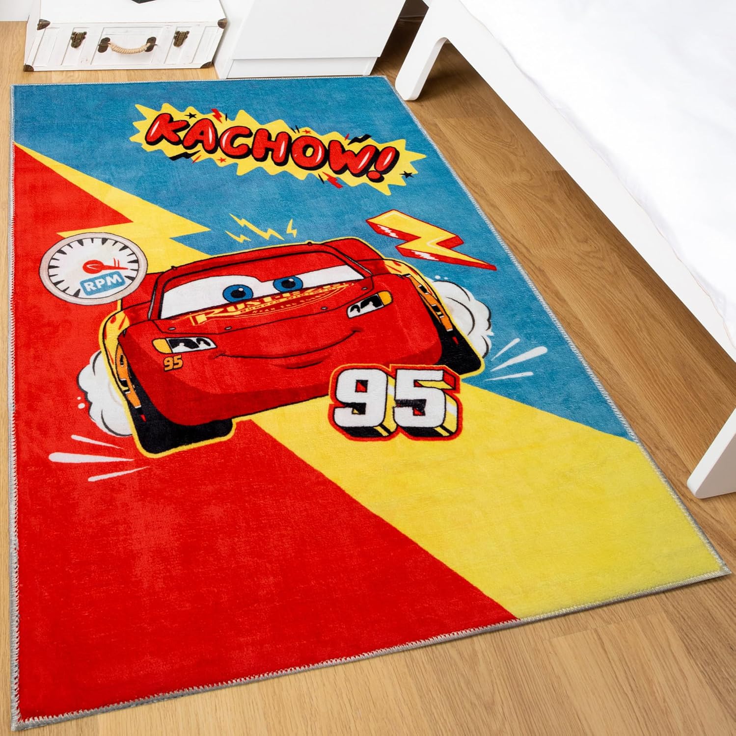 Tapis de jeu Cars Disney lavable en machine 80 x 120 cm – Image 5