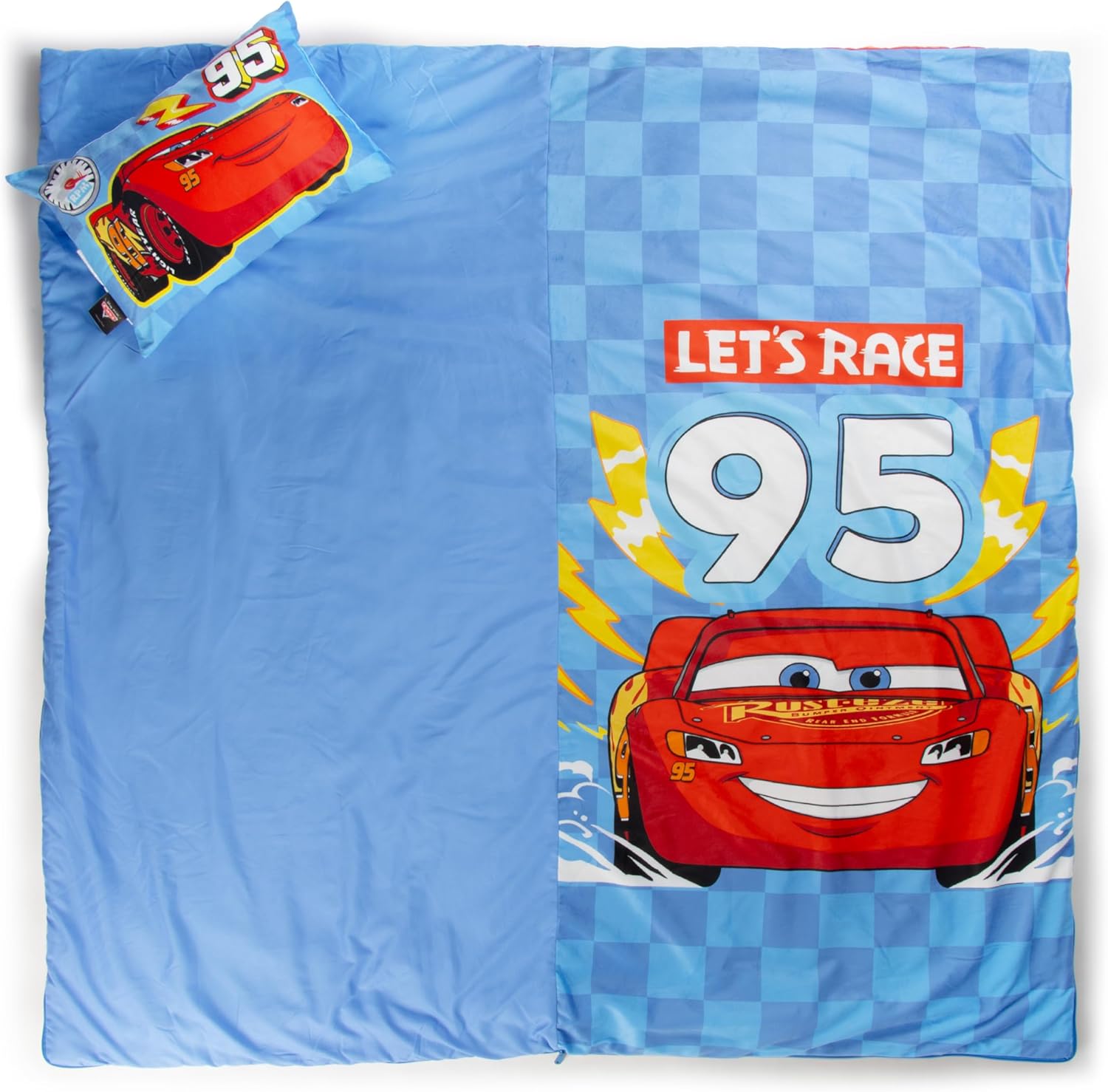 Tapis de sieste Disney Pixar Cars avec oreiller intégré et poignée de transport – Image 4
