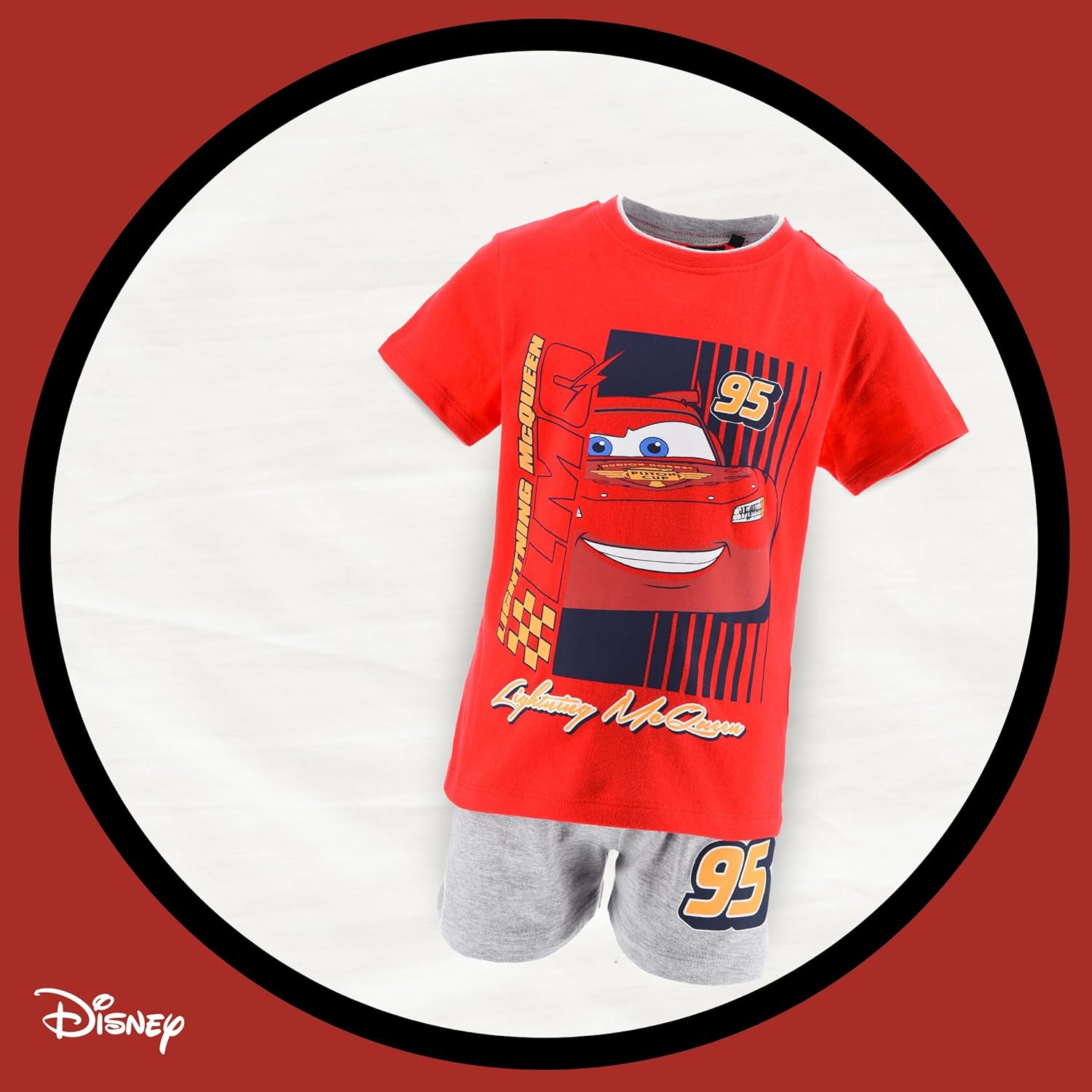 Pyjama 2 pièces Disney Pixar Cars avec Lightning McQueen pour garçon – Image 4