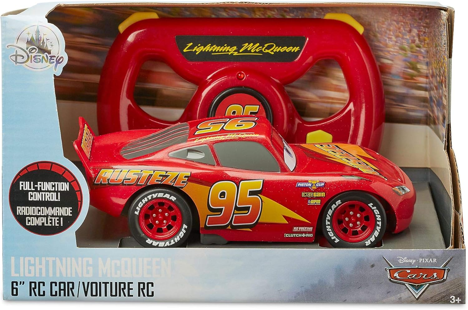 Flash McQueen Disney Pixar Cars, voiture télécommandée 15 cm 2,4 GHz – Image 3