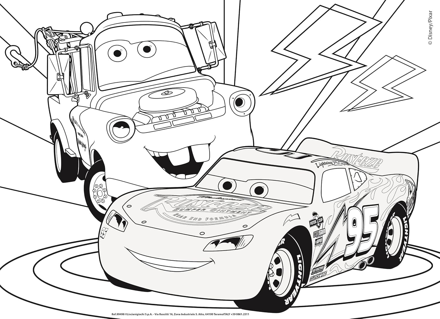 Puzzle Disney Cars double face 24 pièces avec verso à colorier dès 3 ans – Image 3