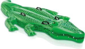 Bouée crocodile à chevaucher Intex verte 45 x 80