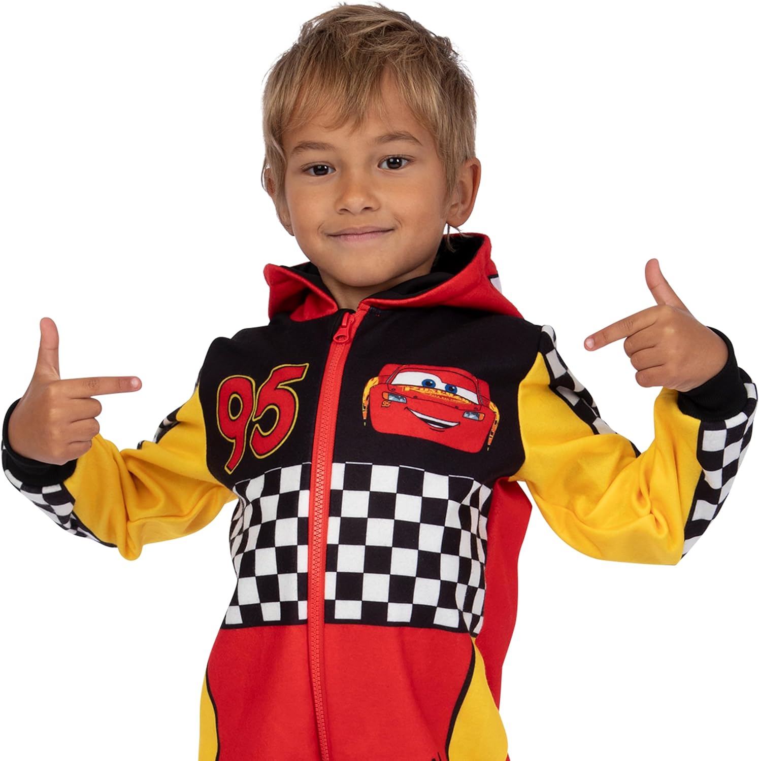 Surpyjama garçon Disney Cars Lightning McQueen à motif damier – Image 4