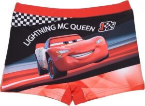 Boxer de bain garçon Disney Cars rouge taille 3 ans