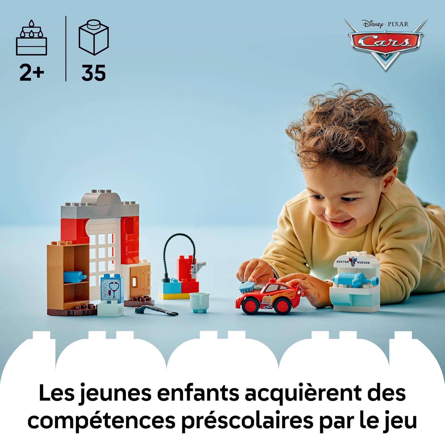 Garage de Doc avec Flash McQueen LEGO DUPLO Disney et Pixar Cars 10456 – Image 2