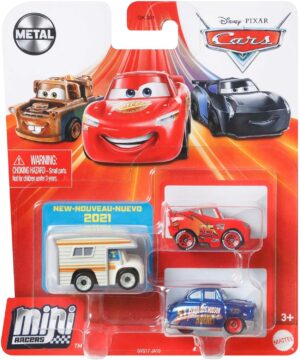 Coffret de 3 mini-véhicules Disney Pixar Cars multicolores GKG01