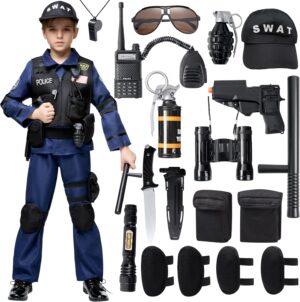 Costume enfant SWAT de police pour cosplay et Halloween