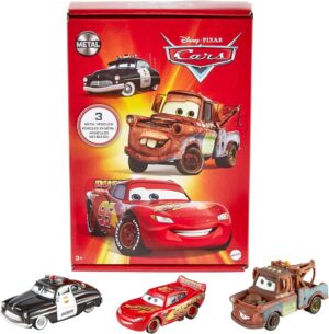 Coffret Disney Pixar Cars 3 véhicules Radiator Springs 1/55 avec Flash McQueen, Shérif et Martin
